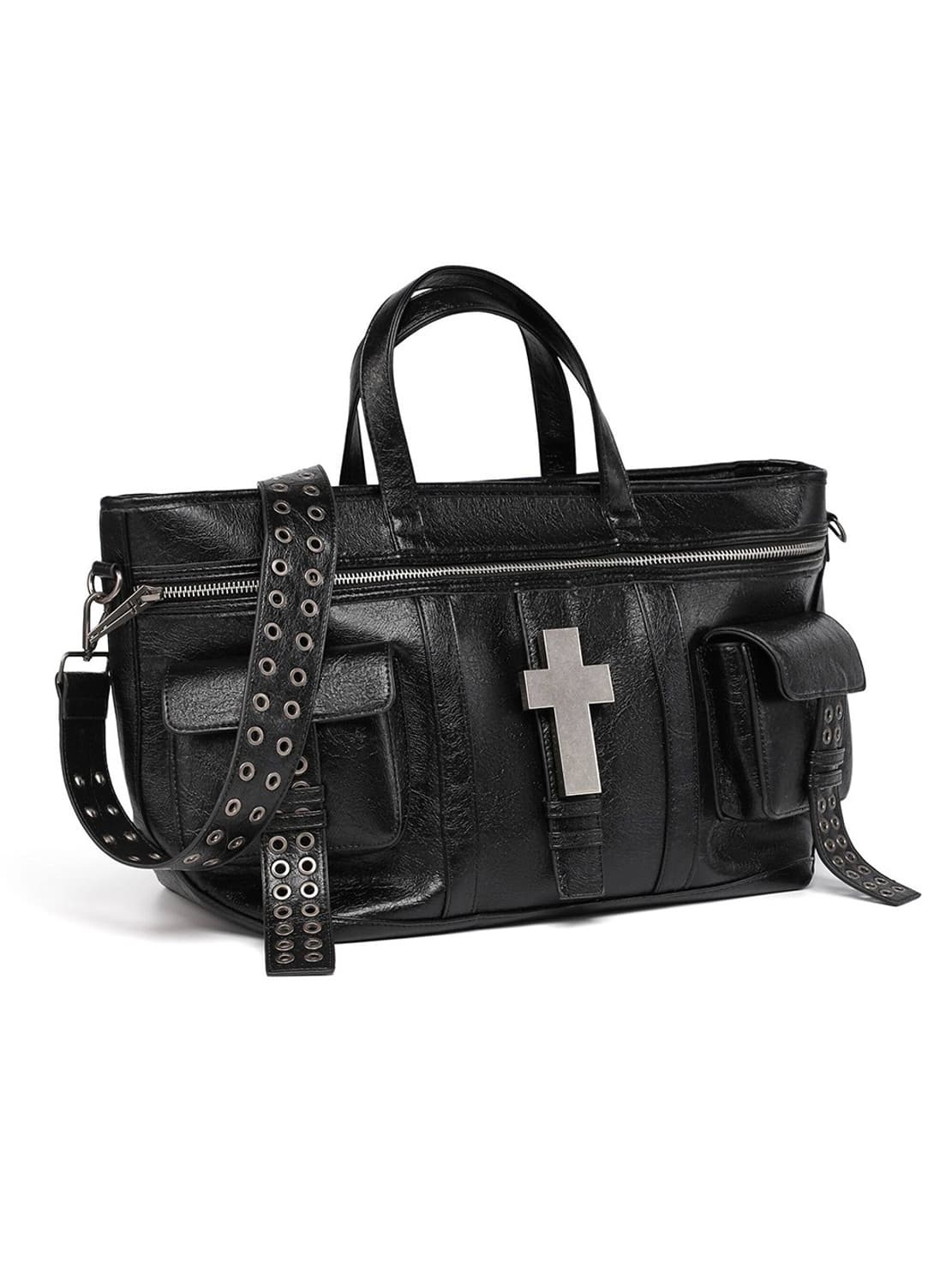 Cross Embossed Leather Multi-Way bag  상품이미지1
