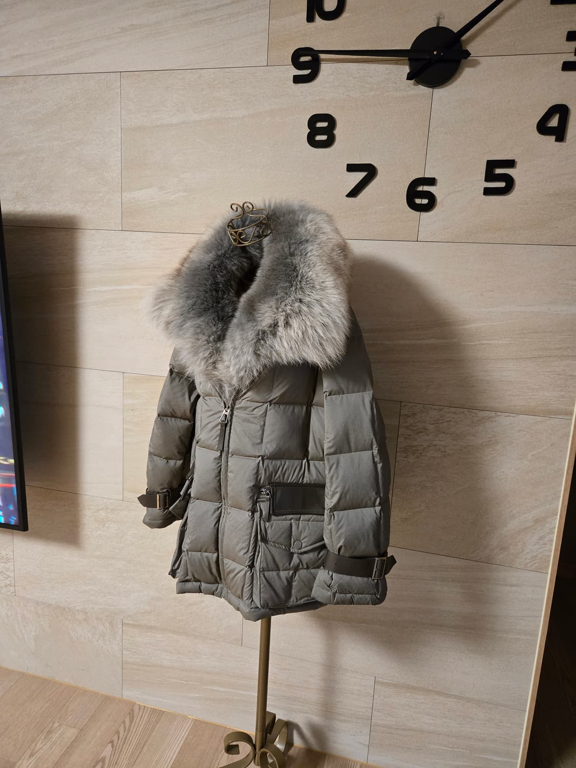 [F] 폭스퍼 퀼팅 덕다운 패딩 상품이미지4