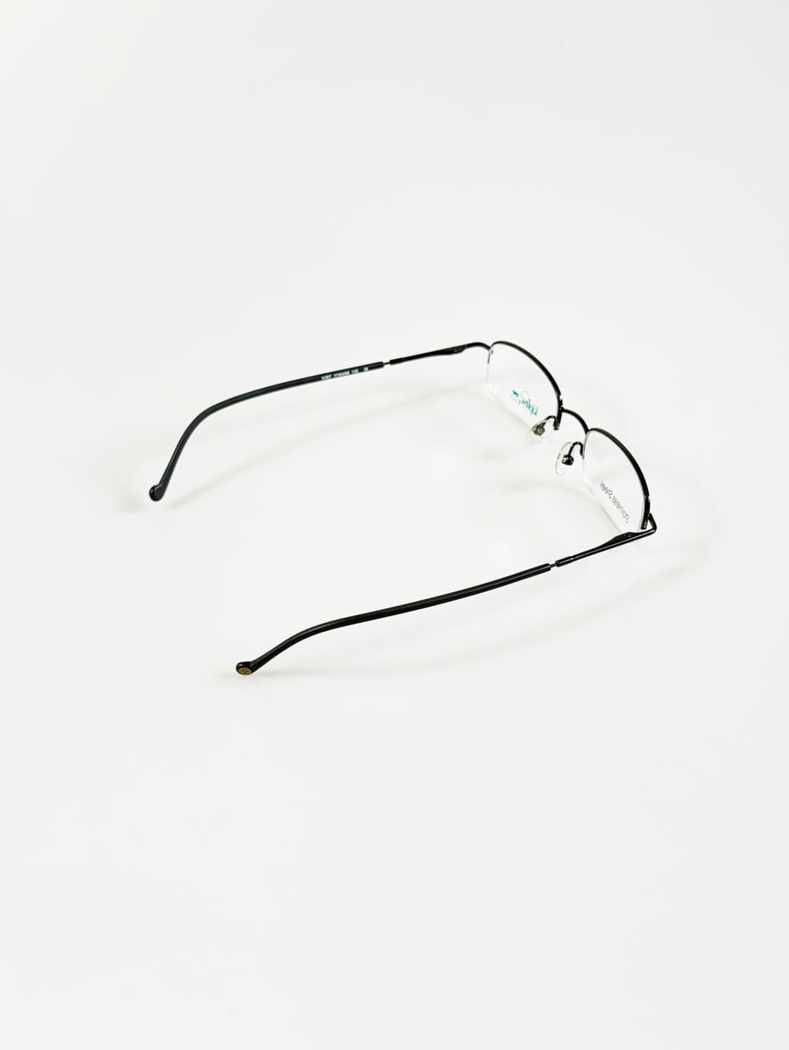 90s KIPLING 키플링 블랙 반무테 스퀘어 빈티지 안경 상품이미지4