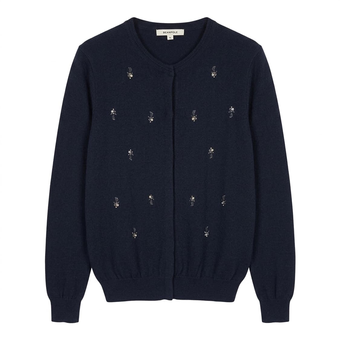 💙 빈폴 네이비 비즈 포인트 니트 가디건 90 (55~슬림66) | 단 상품이미지2