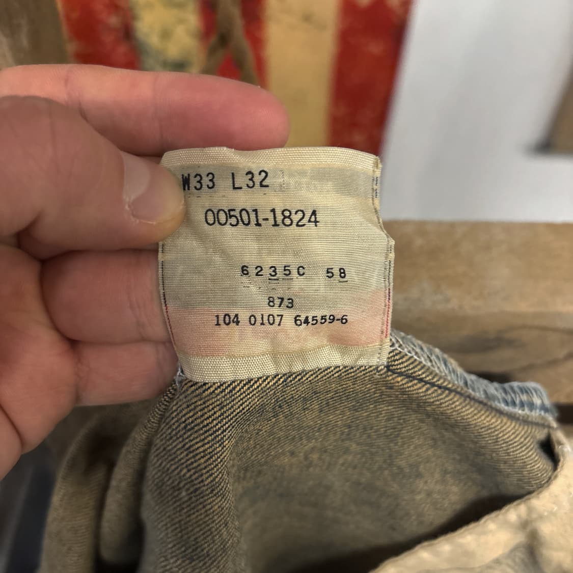 00s 리바이스 501 샌드워싱 데님팬츠 버튼플라이 N588 상품이미지10