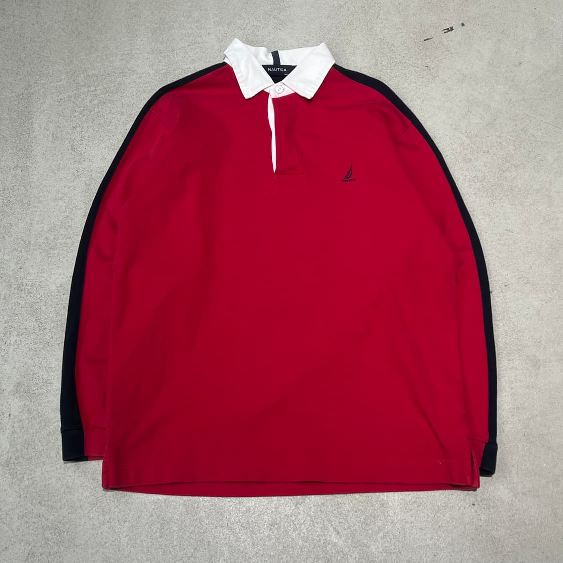 노티카 백로고 럭비티셔츠 s10818 상품이미지1