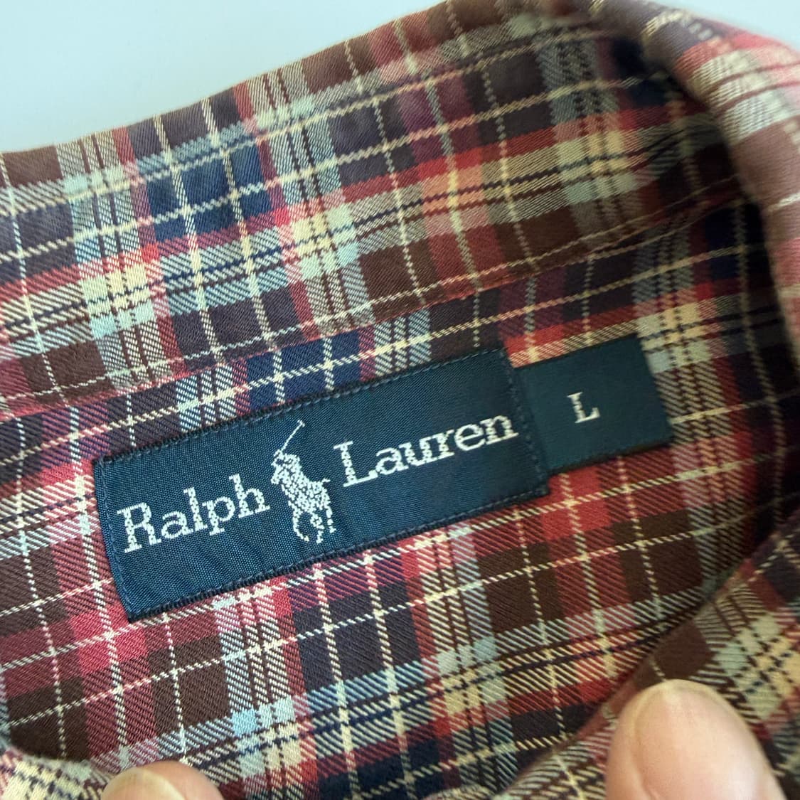 Polo  폴로 랄프로렌 그런지 타탄 채크 투포켓 스웨이드 옐보우 셔츠  상품이미지5