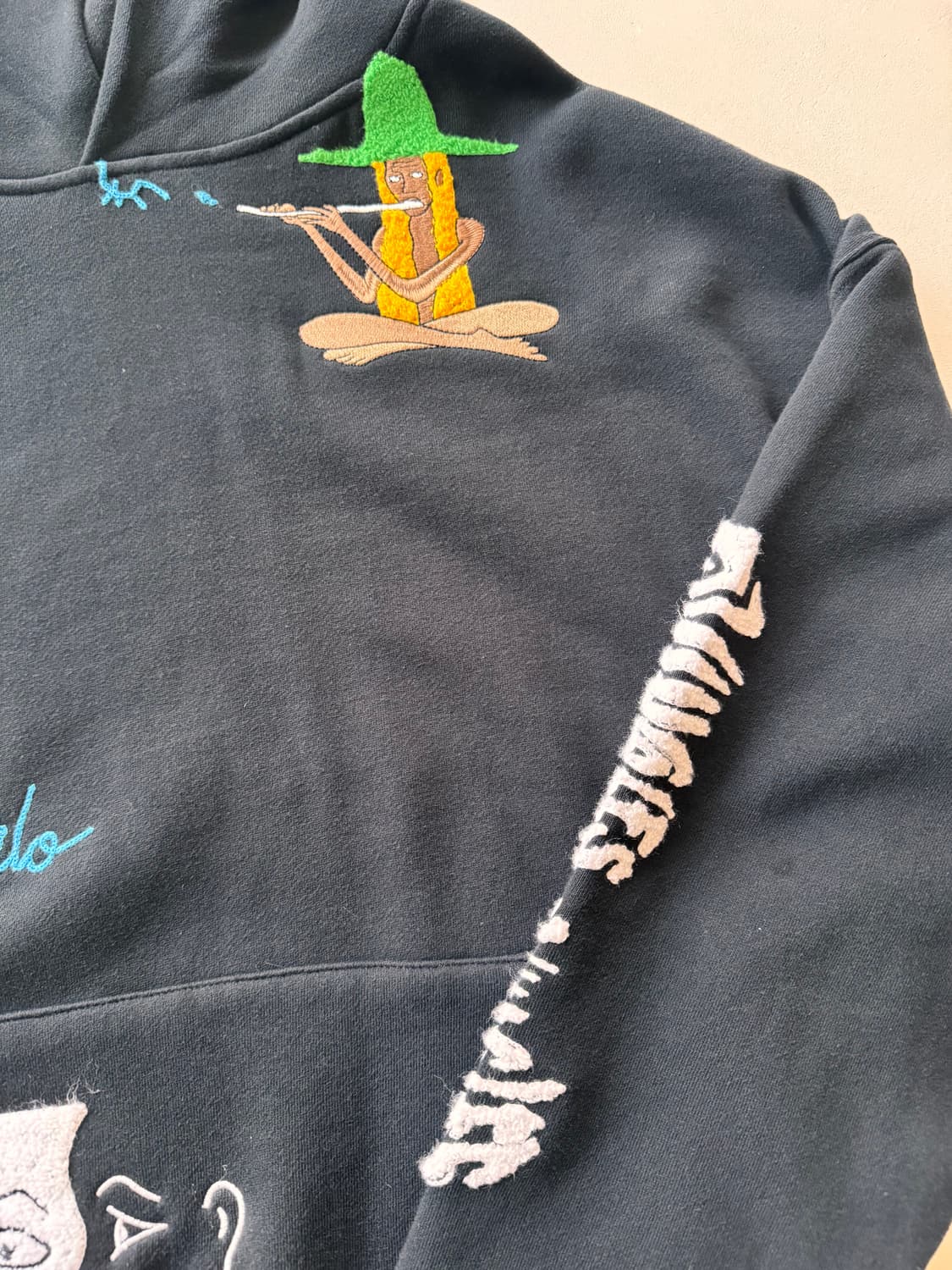 JUNGLES JUNGLES 자수 후드 (블랙) 상품이미지8