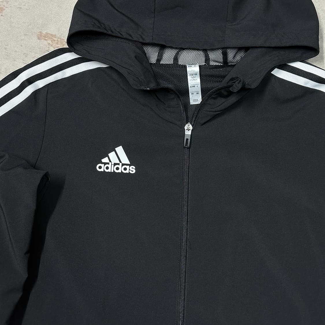 아디다스 삼선 우븐 후드 바람막이 자켓 L 상품이미지2
