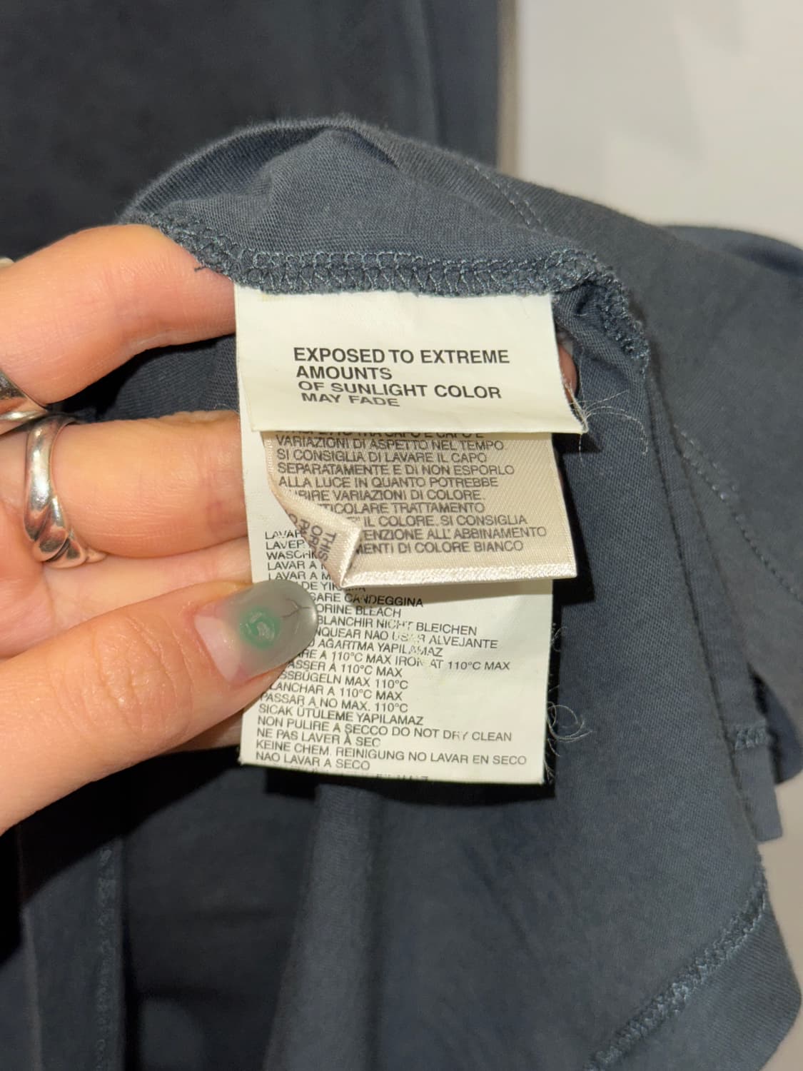 Diesel 디젤 다크그레이 해골 반팔티셔츠 상품이미지4