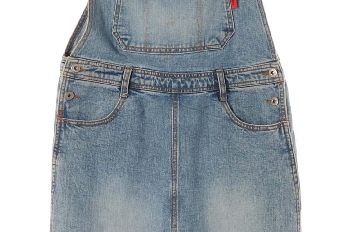 CLRIDE JEANS 멜빵 데님 스커트 M 상품이미지3