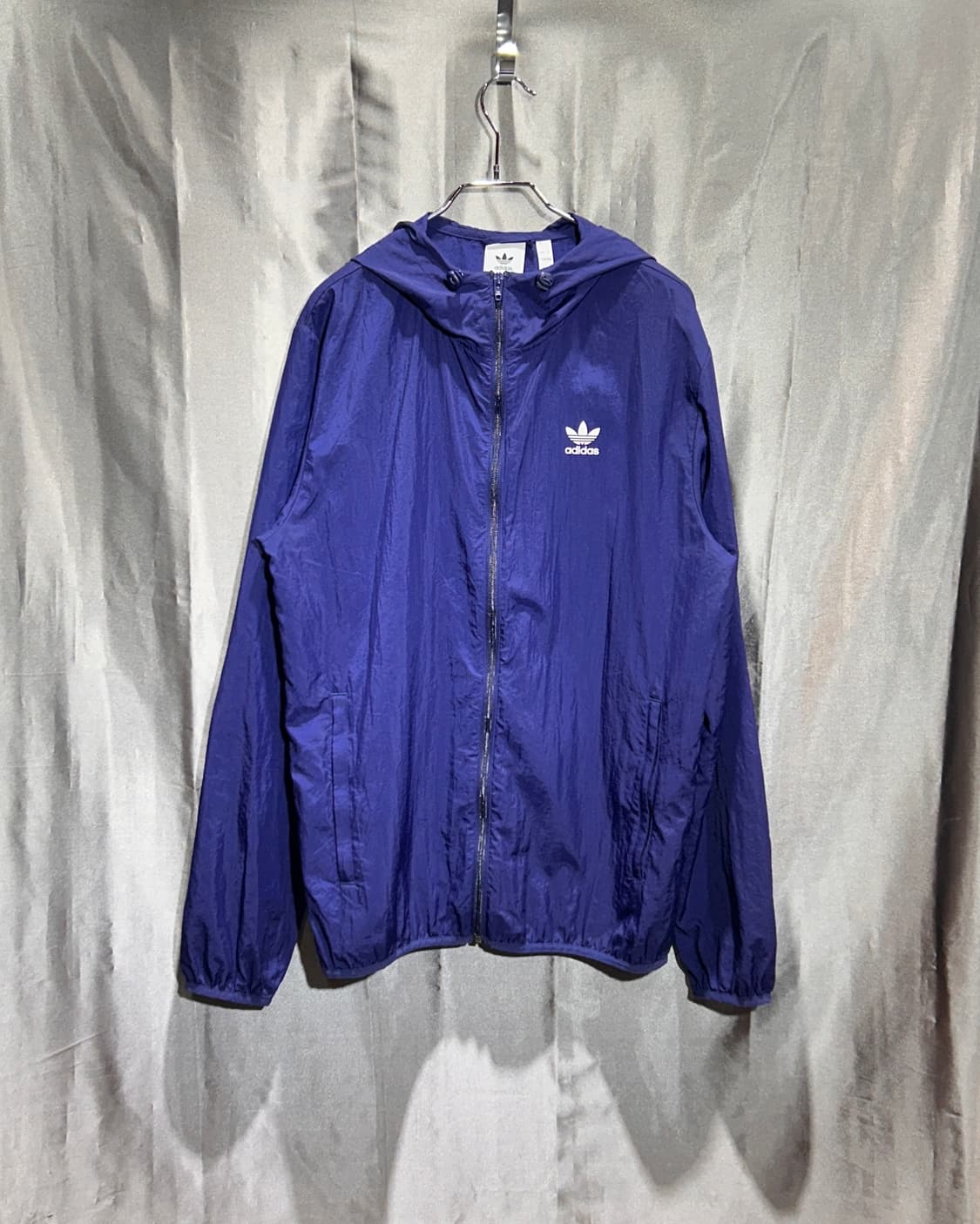 L 아디다스 파이어버드 퍼플 후드 바람막이 상품이미지3