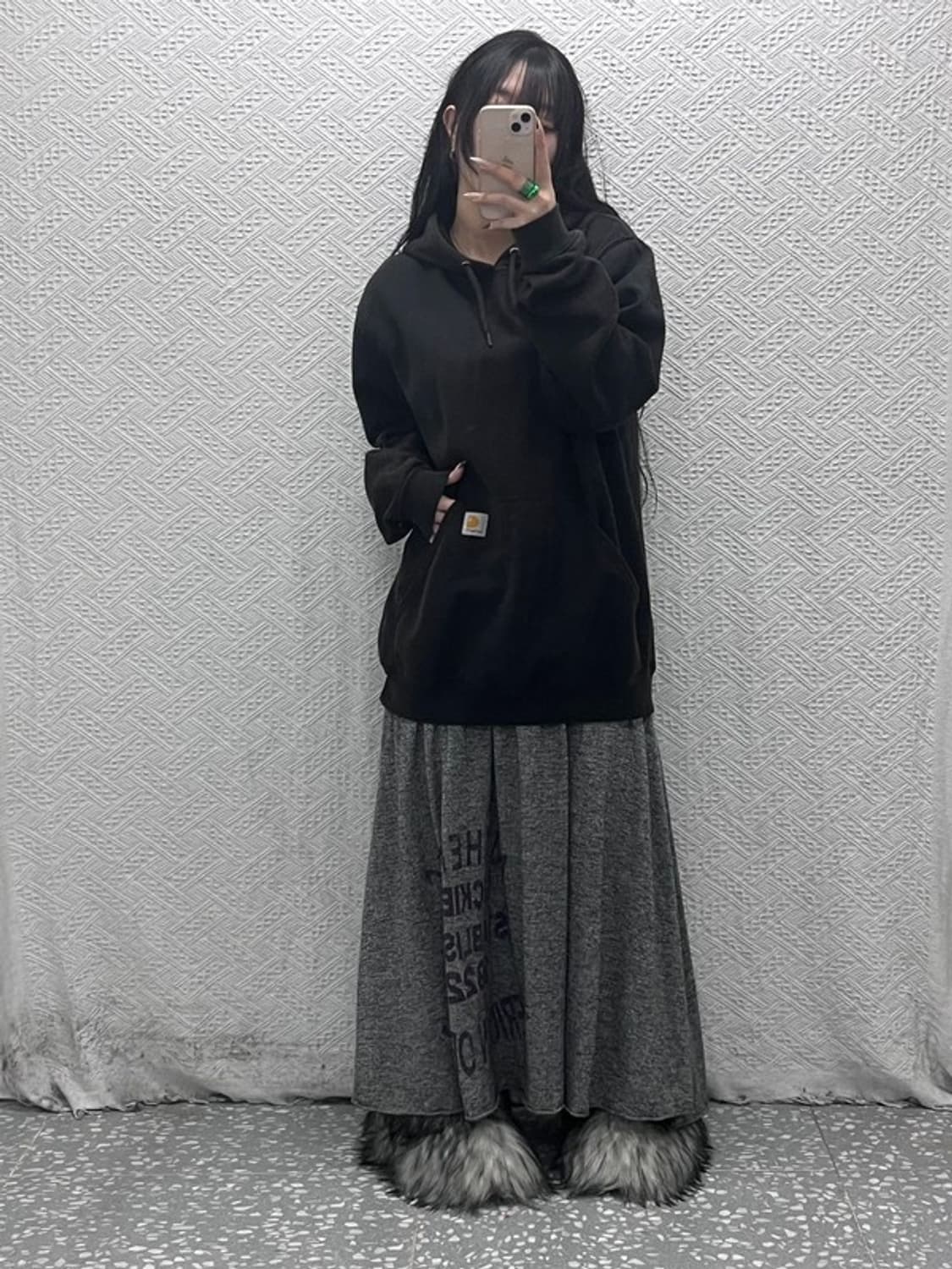 칼하트 유니크 캐주얼 슬리브 그래픽 약기모 후드티 M C08377 상품이미지2