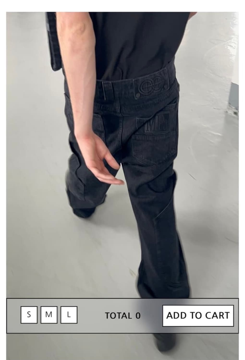 [s]Mpa calf pocket pants 블랙 상품이미지1