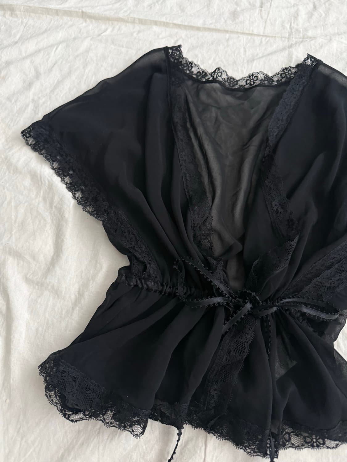 블랙 페어리 오네갸루 고딕 시스루 가디건 상품이미지7