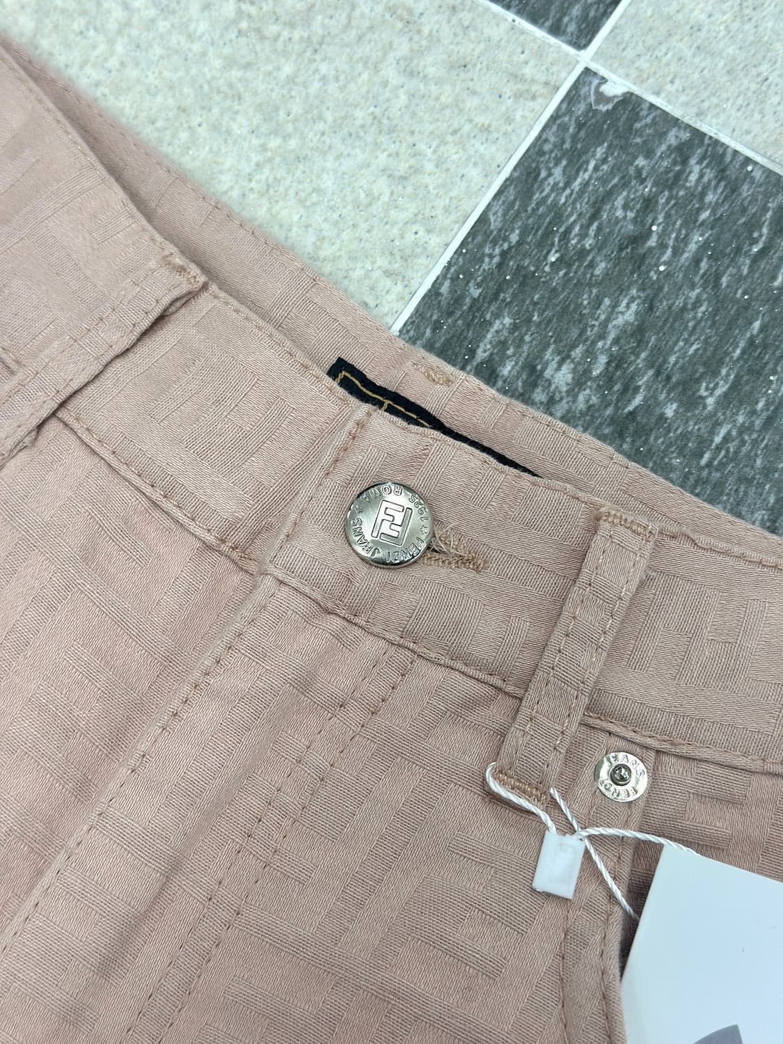 펜디 더스티핑크 주카 코튼 팬츠 상품이미지5