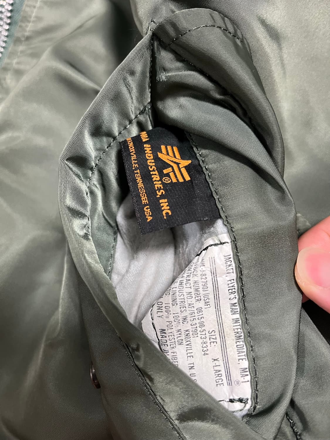 알파인더스트리 ma-1 XL 상품이미지9