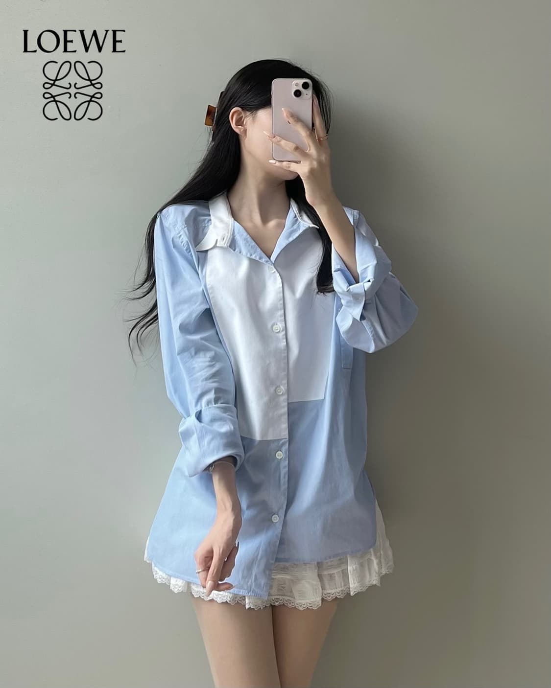 로에베 비대칭 셔츠 상품이미지3