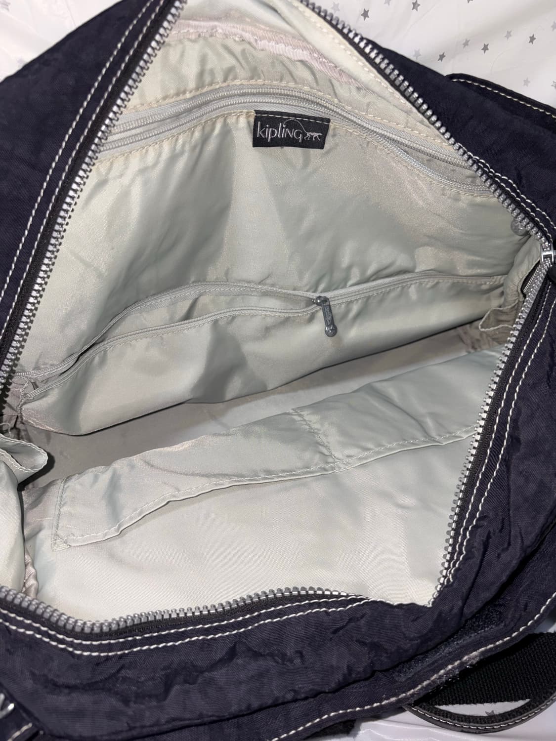 Kipling navy big shouler bag 상품이미지6