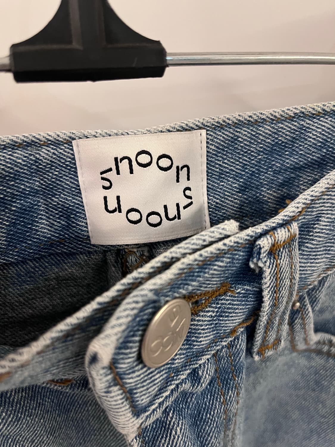 시눈 컷오프 데님 미니 스커트 s 상품이미지4