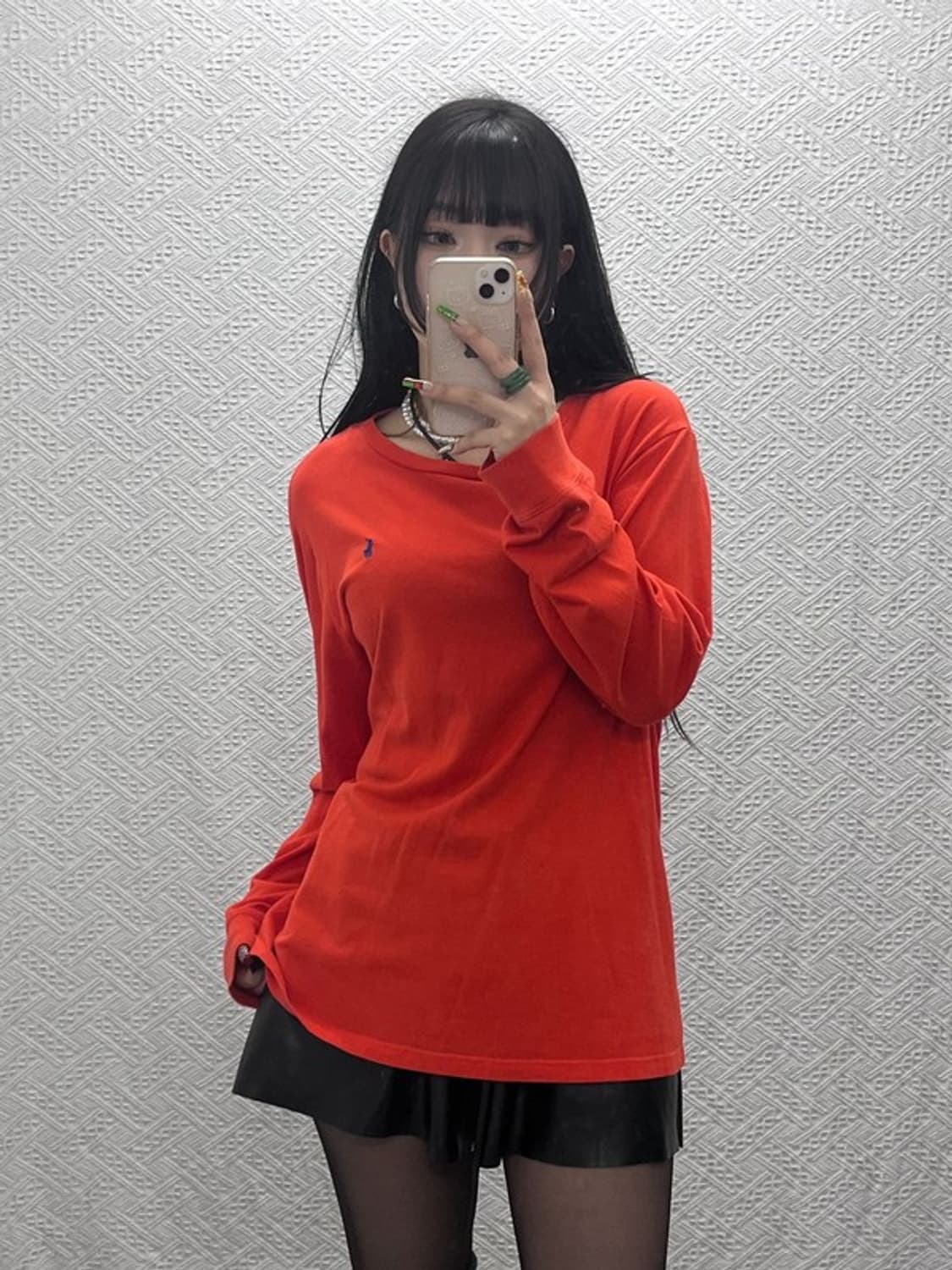 폴로 랄프로렌 Y2K 레트로 빈티지 오렌지 롱슬리브 XL C09521 상품이미지2