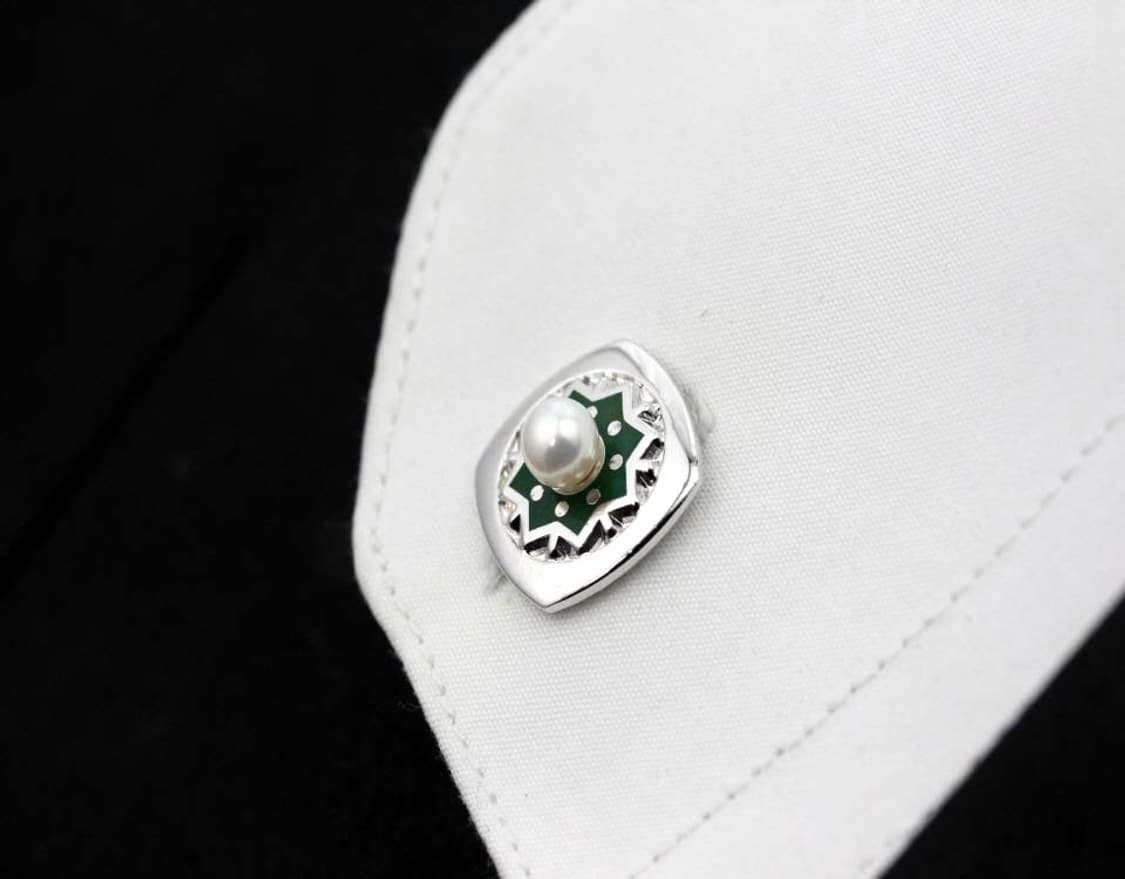 미키모토 천연진주 A등급 유광 남자 명품 커프스 상품이미지9