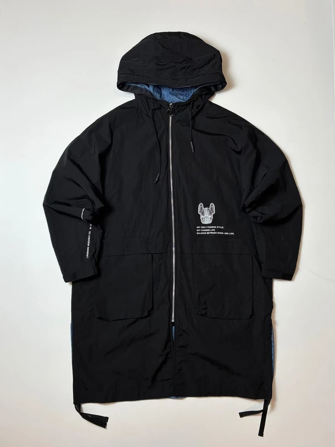 라이프워크 리버시블 시그니처 후디 야상 코트 PN8187 상품이미지5