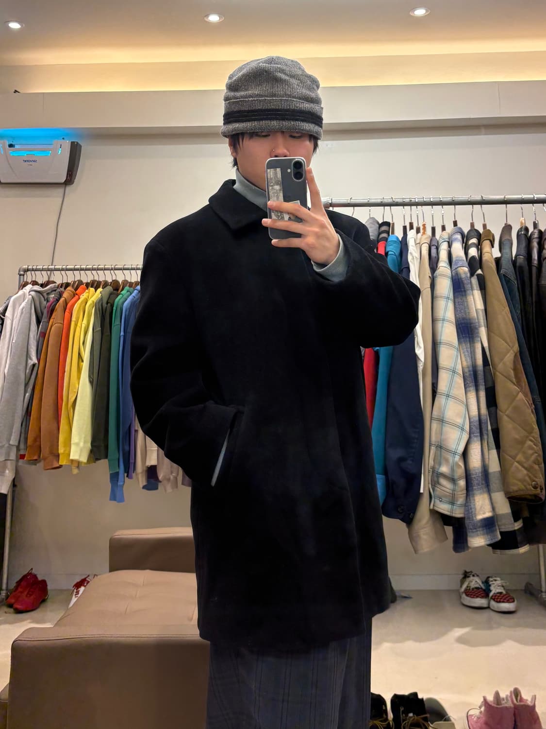 입생로랑 울/캐시미어 싱글 코트 상품이미지9