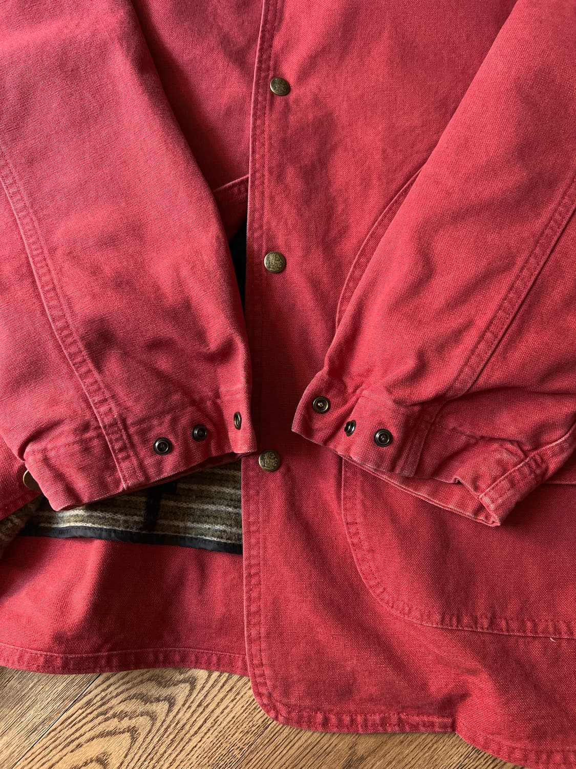 [L]90's 울리치 USA Made 나바호 라이닝 브릭레드 헌팅 자켓 상품이미지4