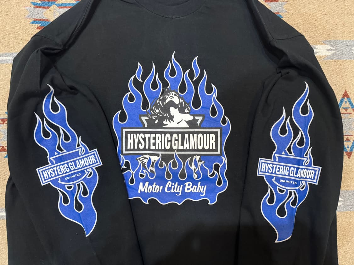 [XL] 히스테릭글래머 모터시티 베이비 티셔츠 블랙  상품이미지2