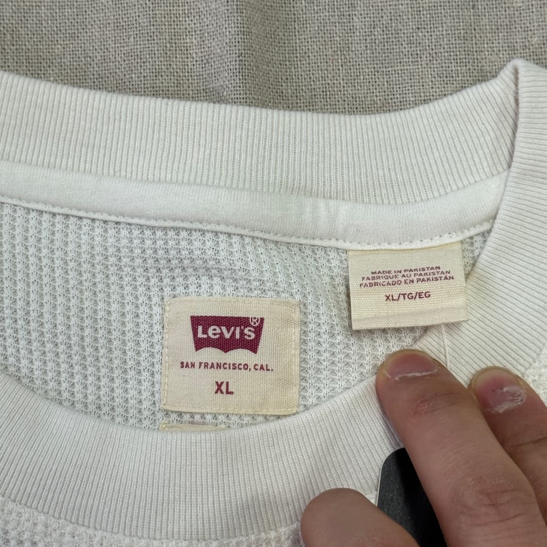 리바이스 와플 롱슬리브 XL 상품이미지4