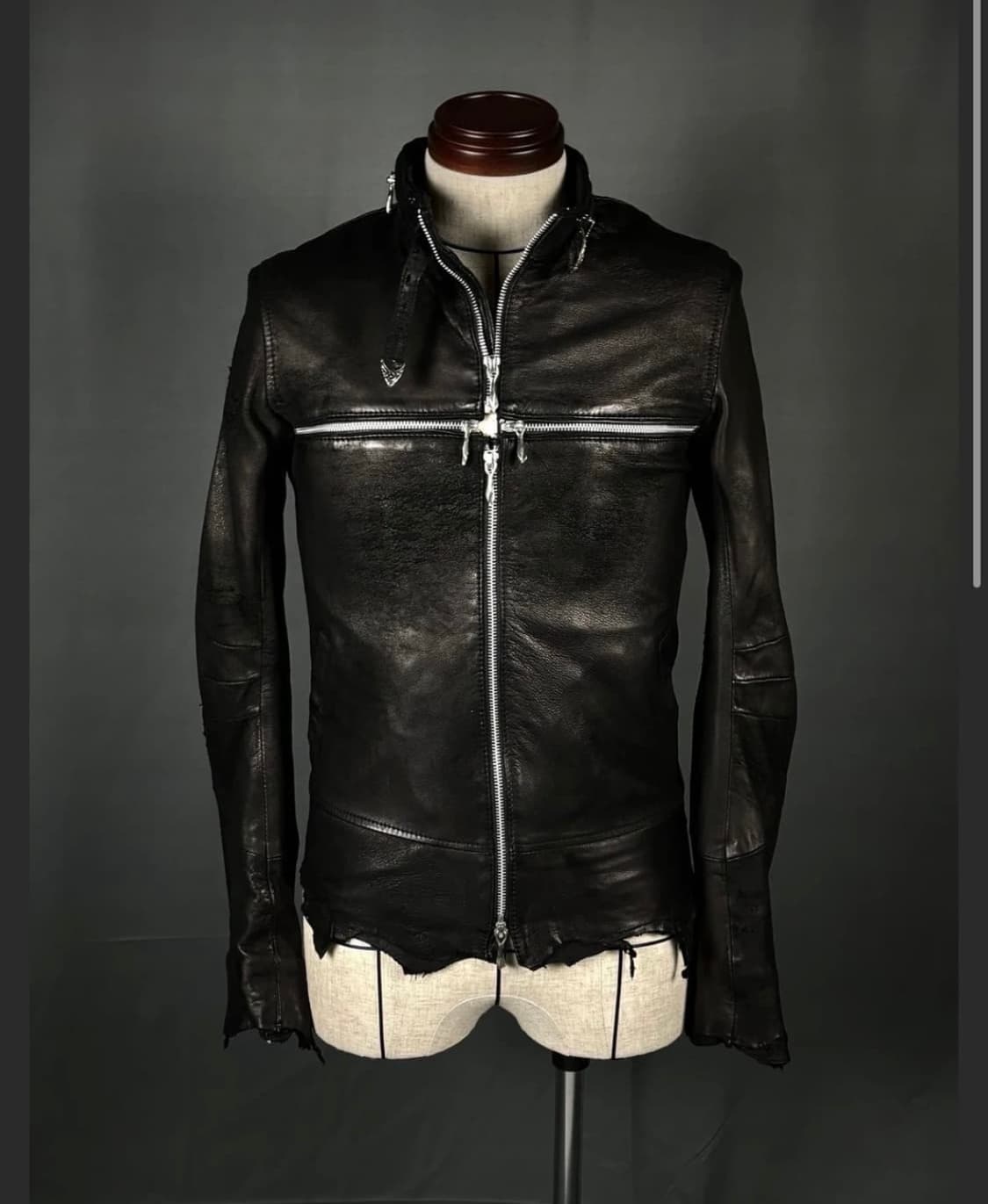 14th addiction cross zip black jacket 상품이미지1