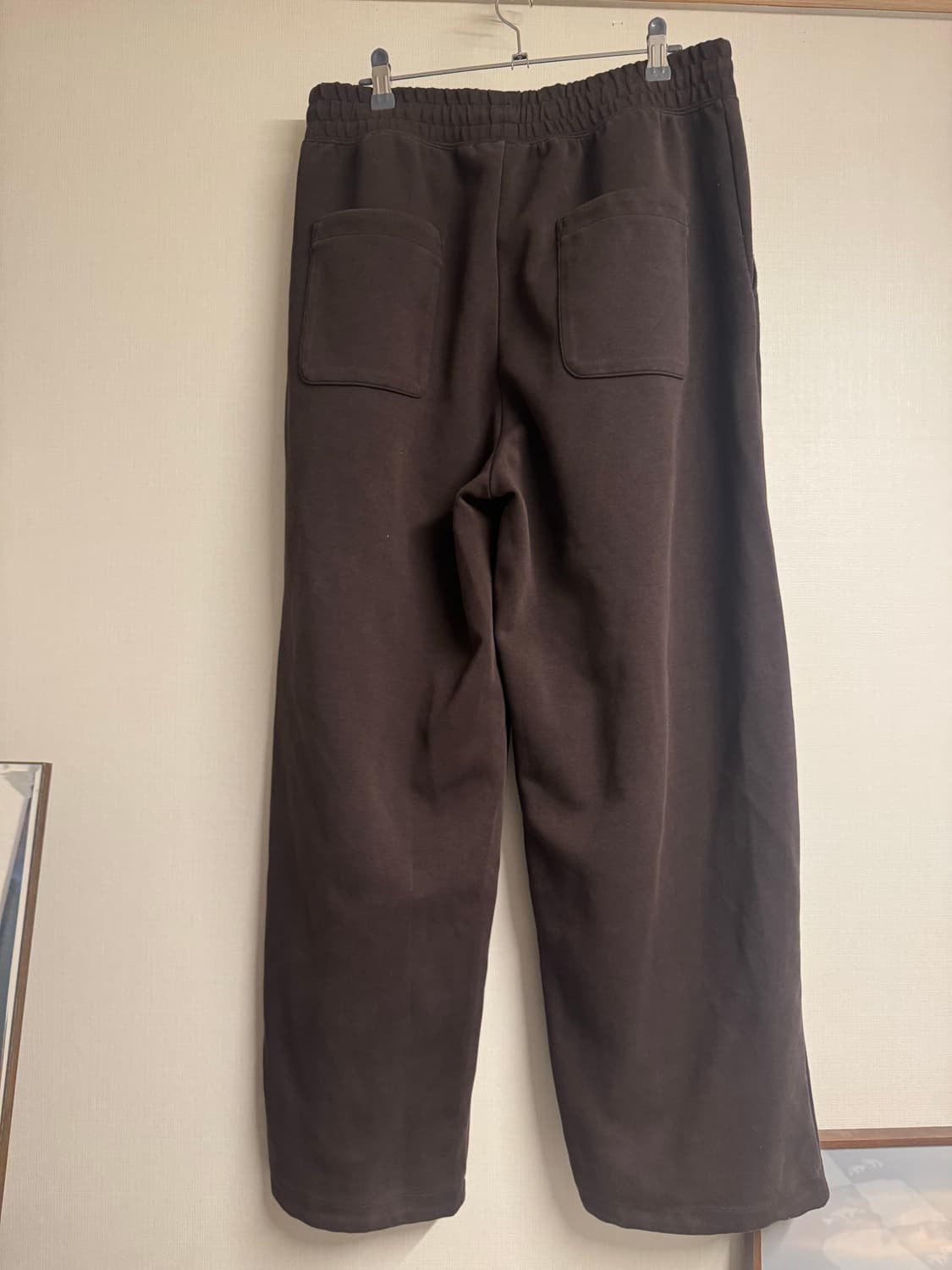 유니클로C 와이드 스웨트팬츠 다크브라운 L 상품이미지2