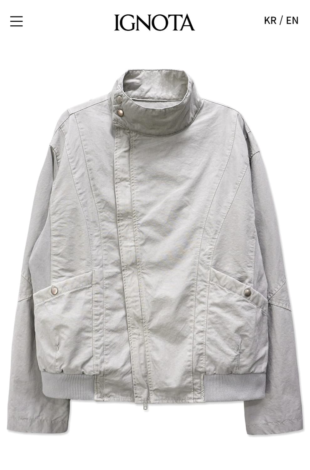 이그노타 코어13 자켓. 스톤그레이 M 상품이미지1