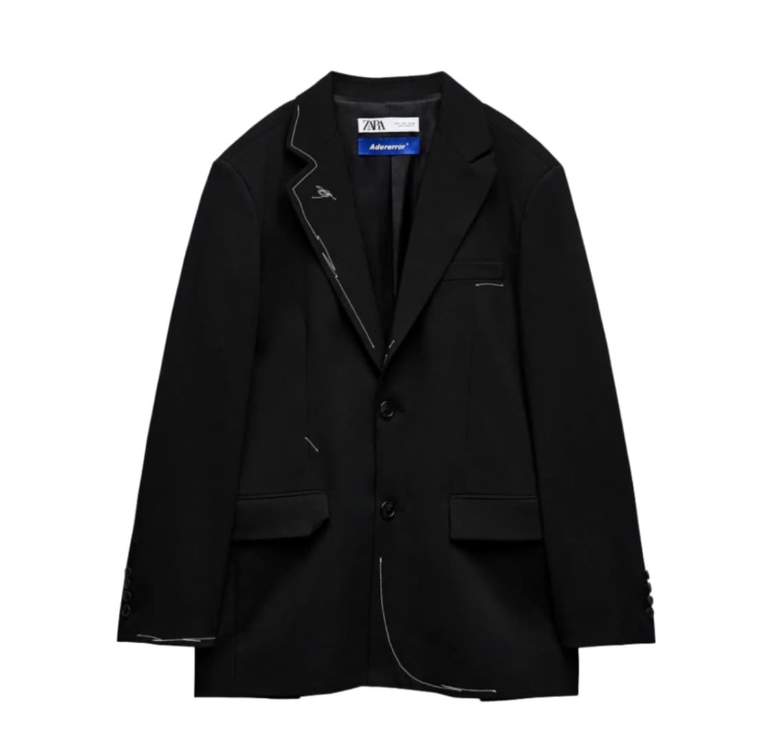 자라 x 아더에러 오버사이즈 블레이저 블랙 상품이미지1
