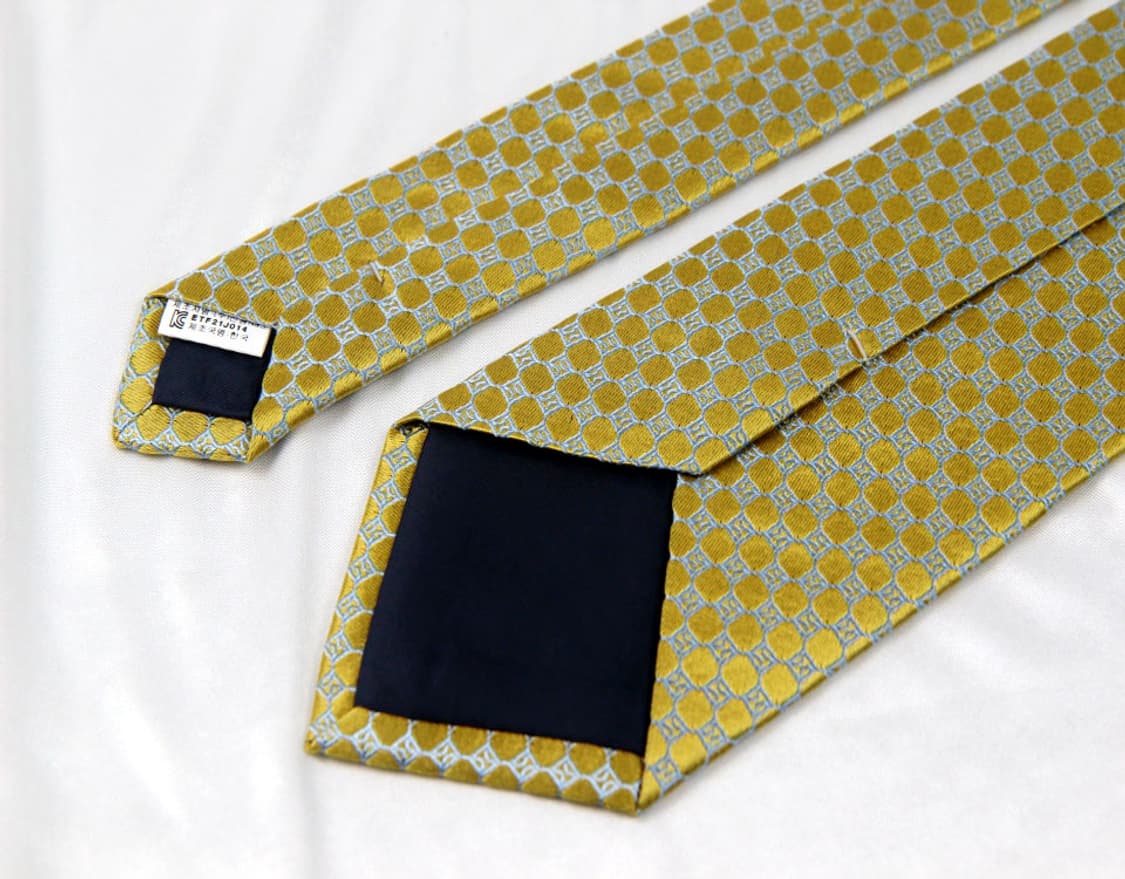 페리엘리스 8cm 미사용 큐빅 신형 남자 명품 넥타이 상품이미지4