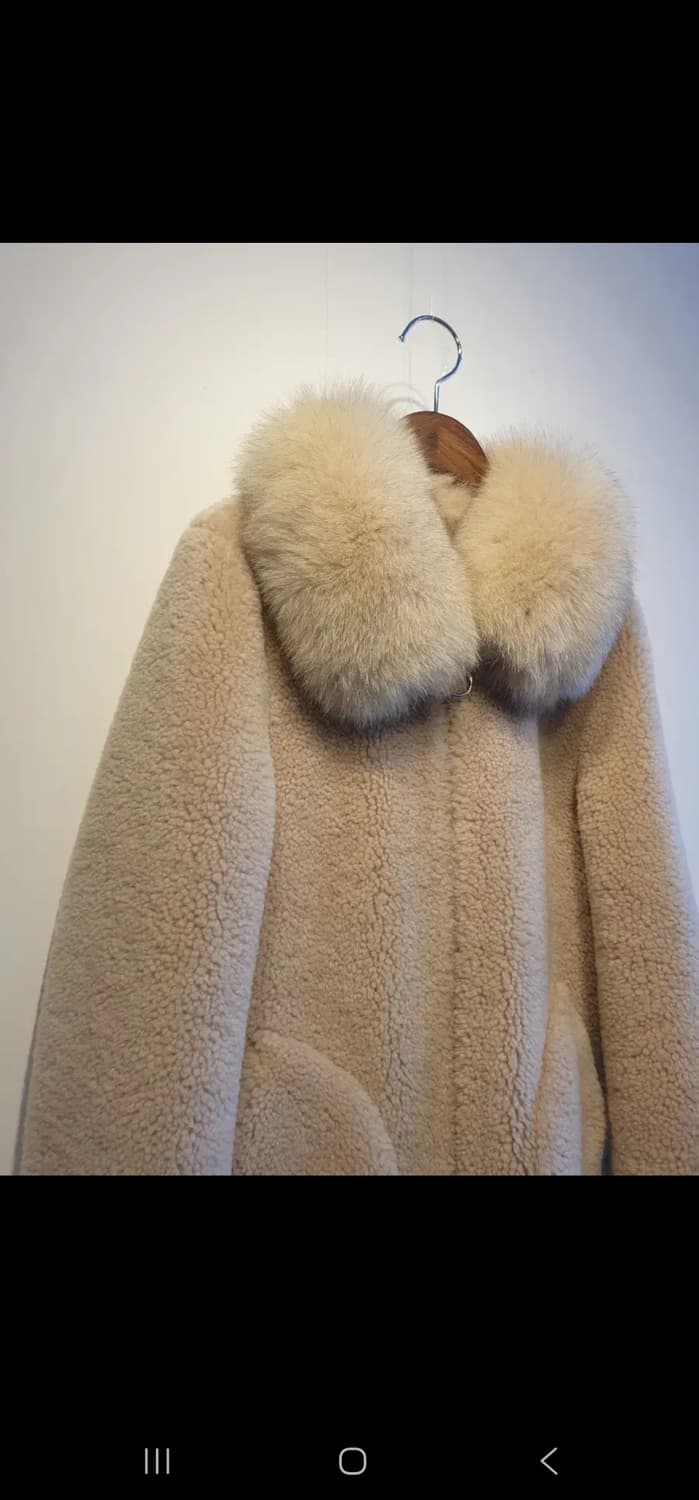 폭스퍼 양털 코트 상품이미지2