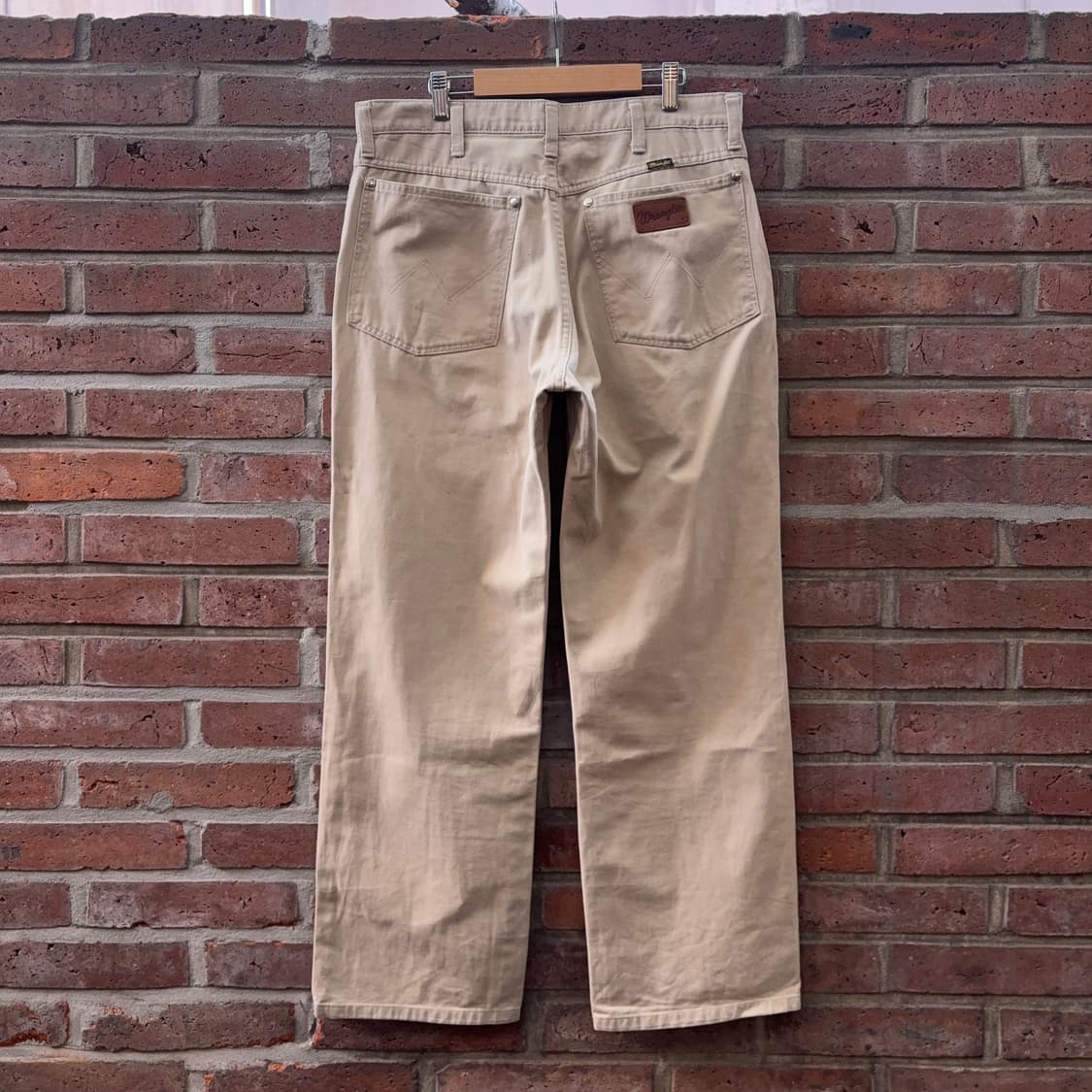 00s 랭글러 Wrangler 재팬 웨스턴 베이지 스트레이트 팬츠 상품이미지7