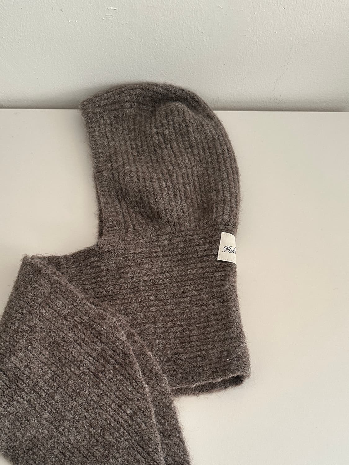 팔로마울 울 바라클라바 스카프 브라운 상품이미지1