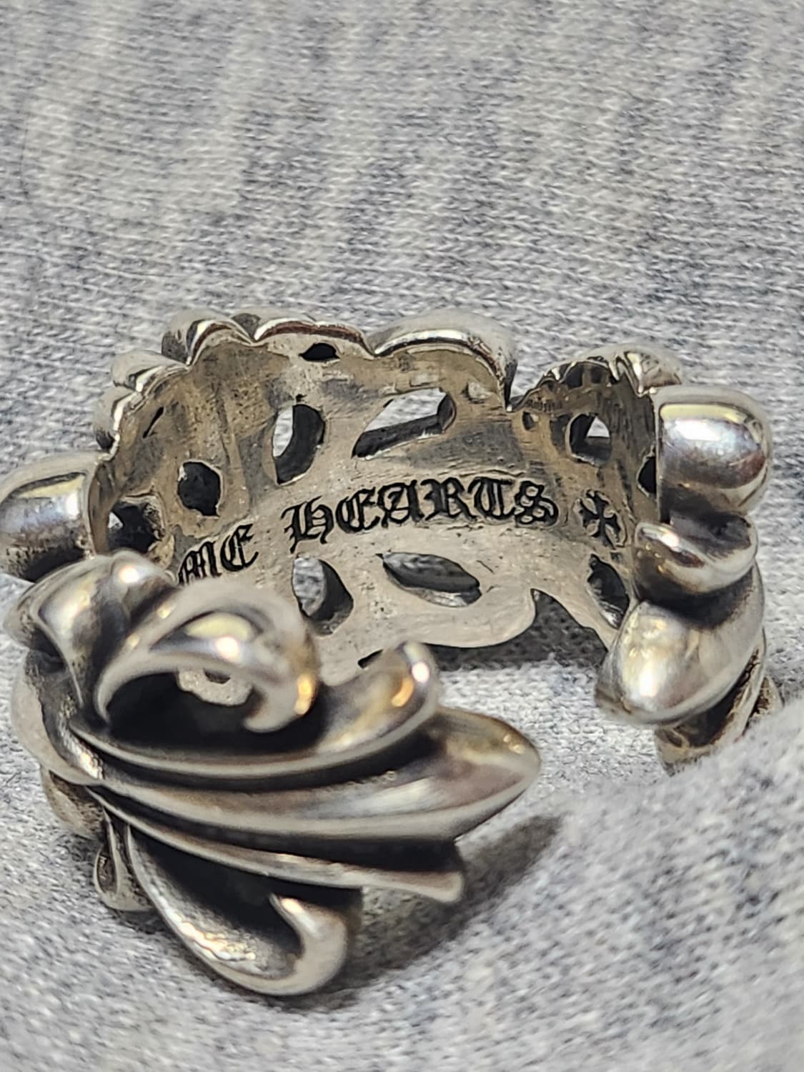 크롬하츠 더블 플로랄 링 us9 상품이미지4