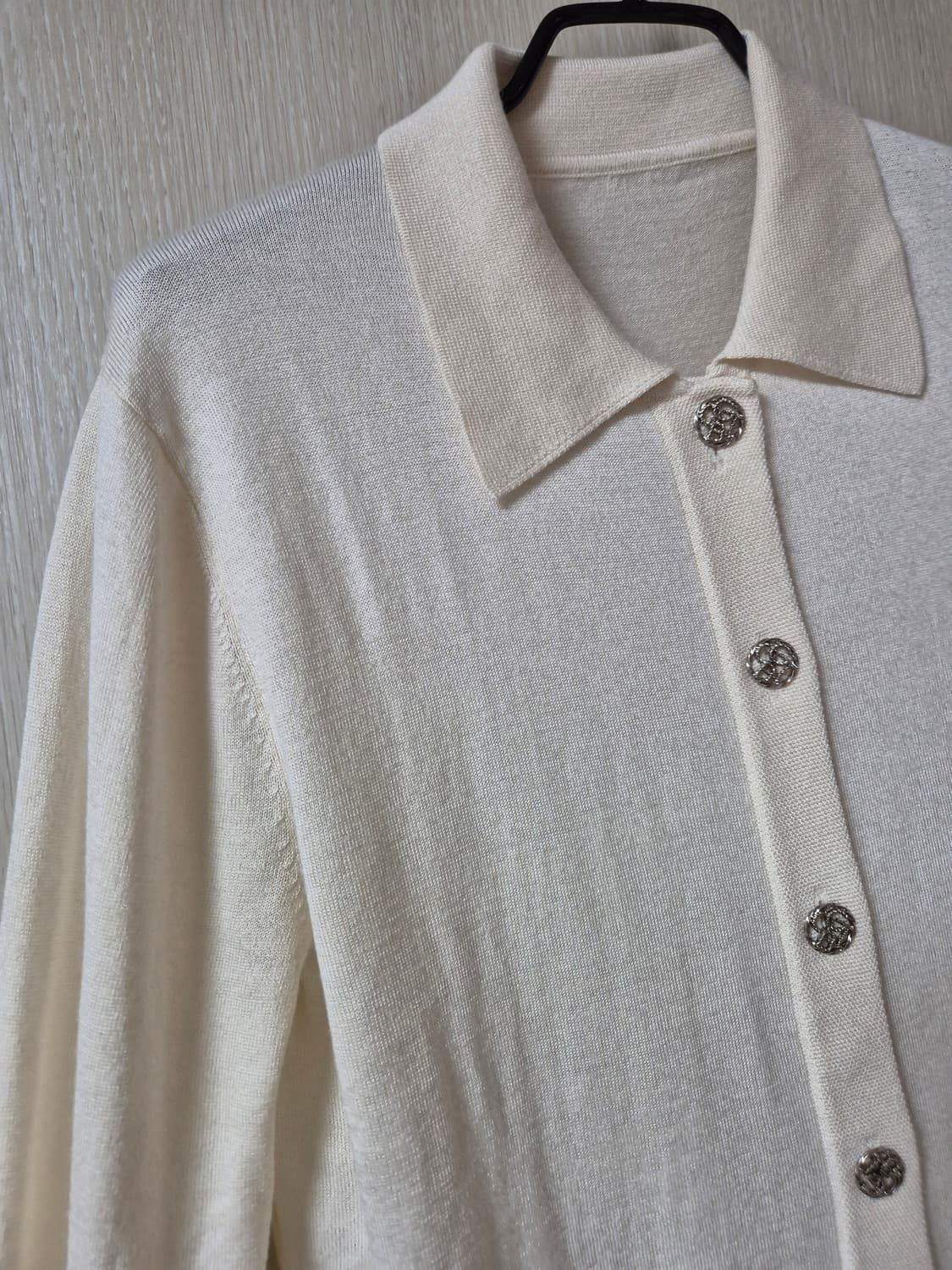 (새제품) 고비 GOBI 실크 캐시미어 가디건 M 66 상품이미지3