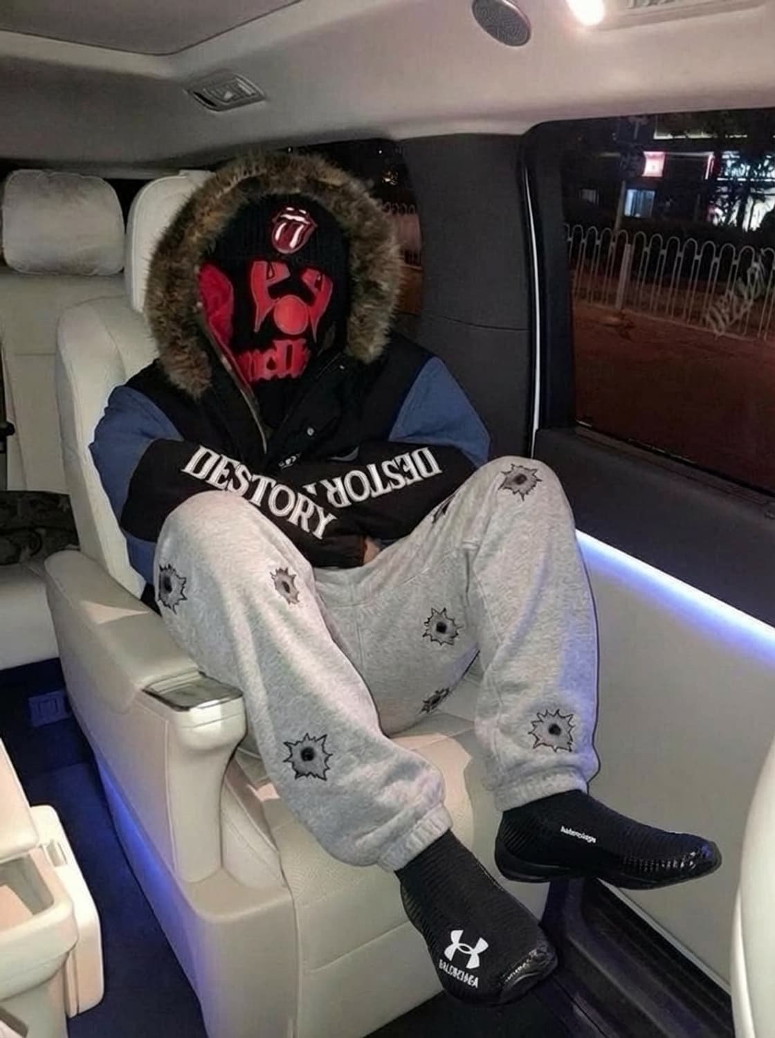 ( 레어) 제레미스캇 x 아디다스 블렛홀 프린트 스웻팬츠 상품이미지1