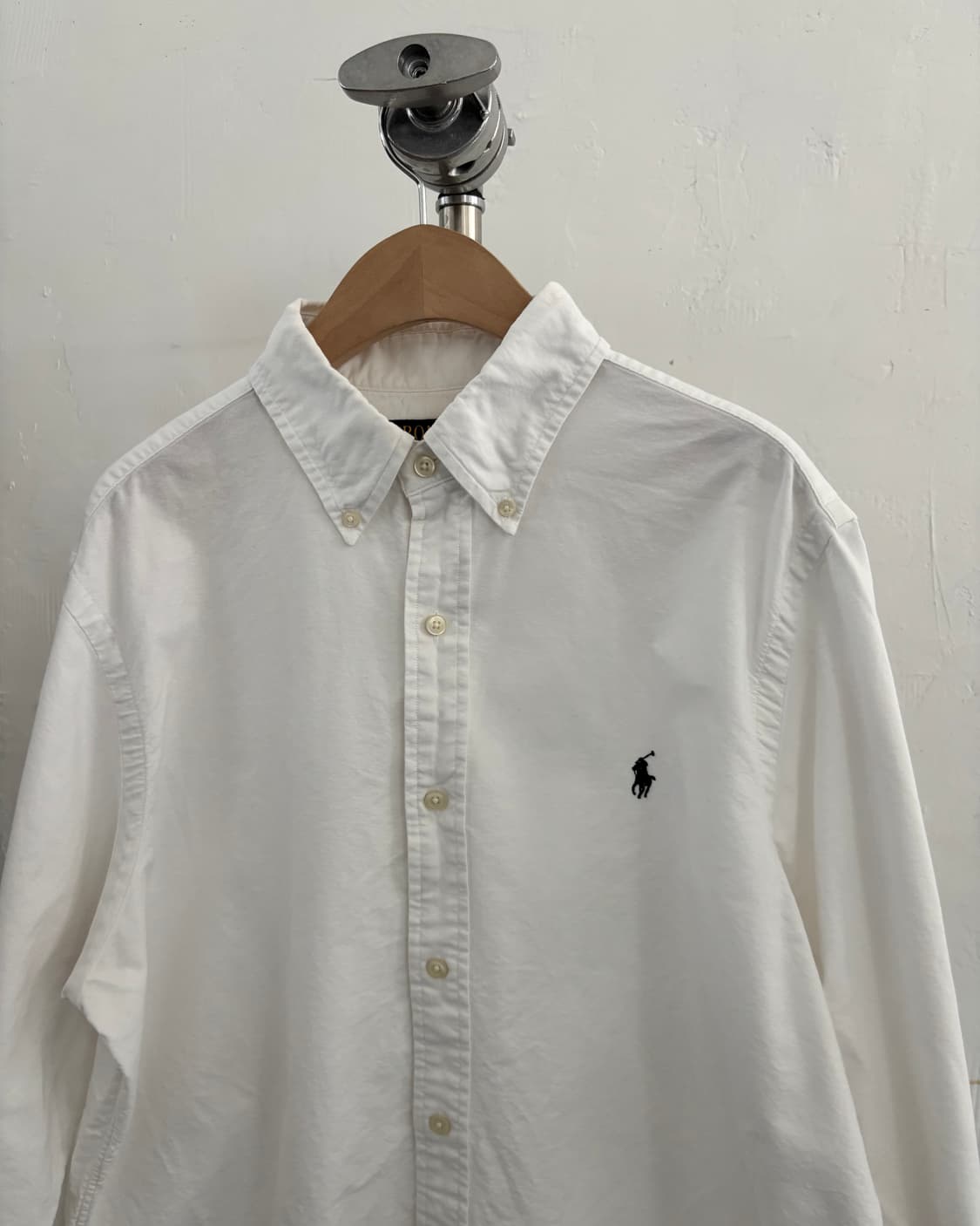 Polo 폴로 랄프로렌 QR신형 화이트 옥스포드 셔츠 상품이미지2