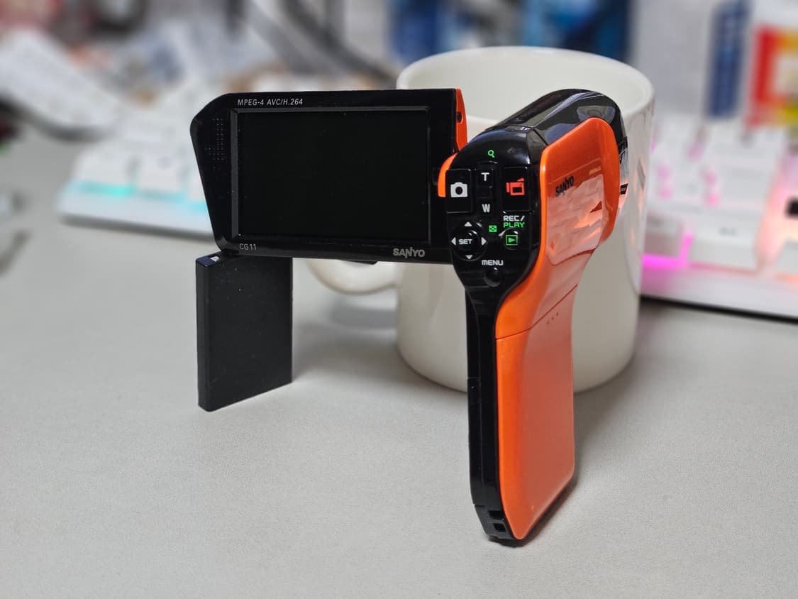 산요 작티 CG11 오렌지 핸디캠 디토 감성 디카 상품이미지2
