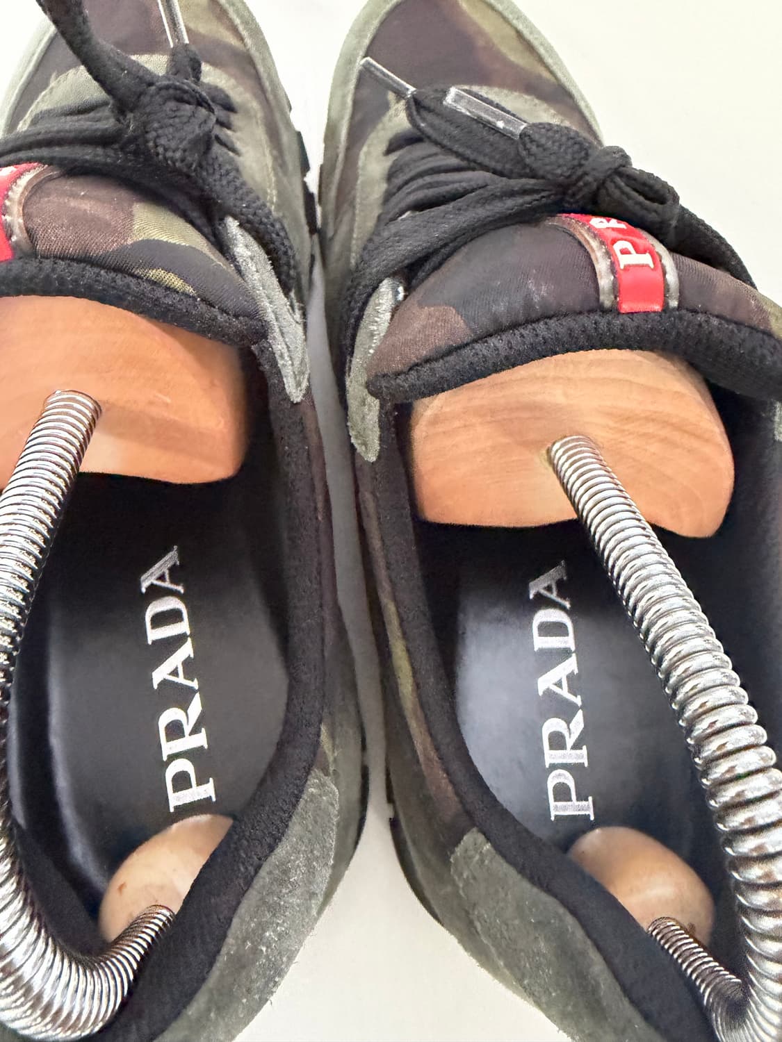 정품) 프라다 남성 카모플라쥬 나일론 스웨이드 스니커즈 8 상품이미지8