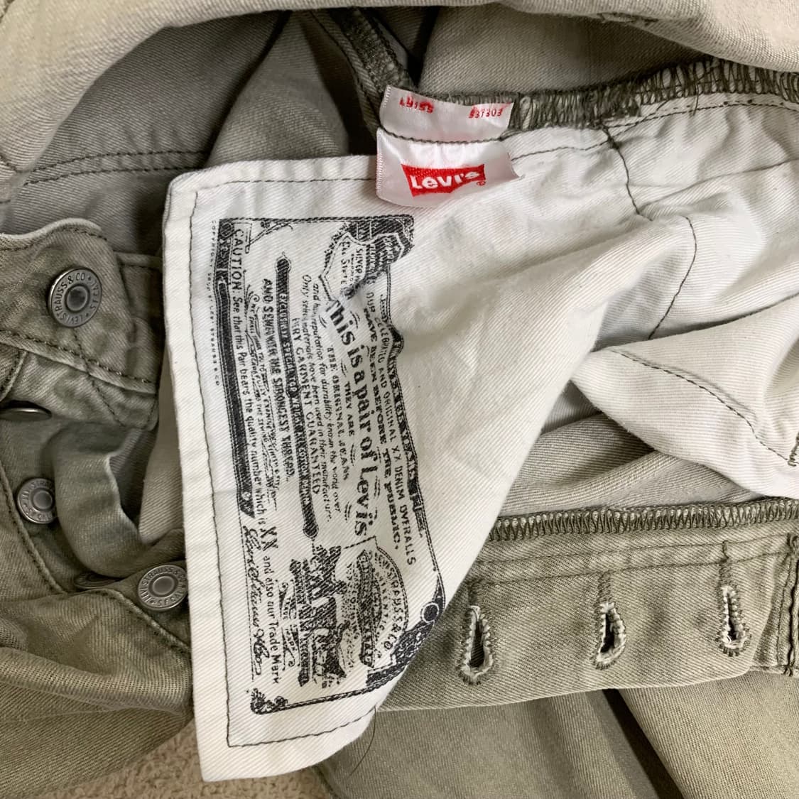 빈티지 리바이스 501 워싱 데님팬츠(32사이즈) 남자청바지  상품이미지8