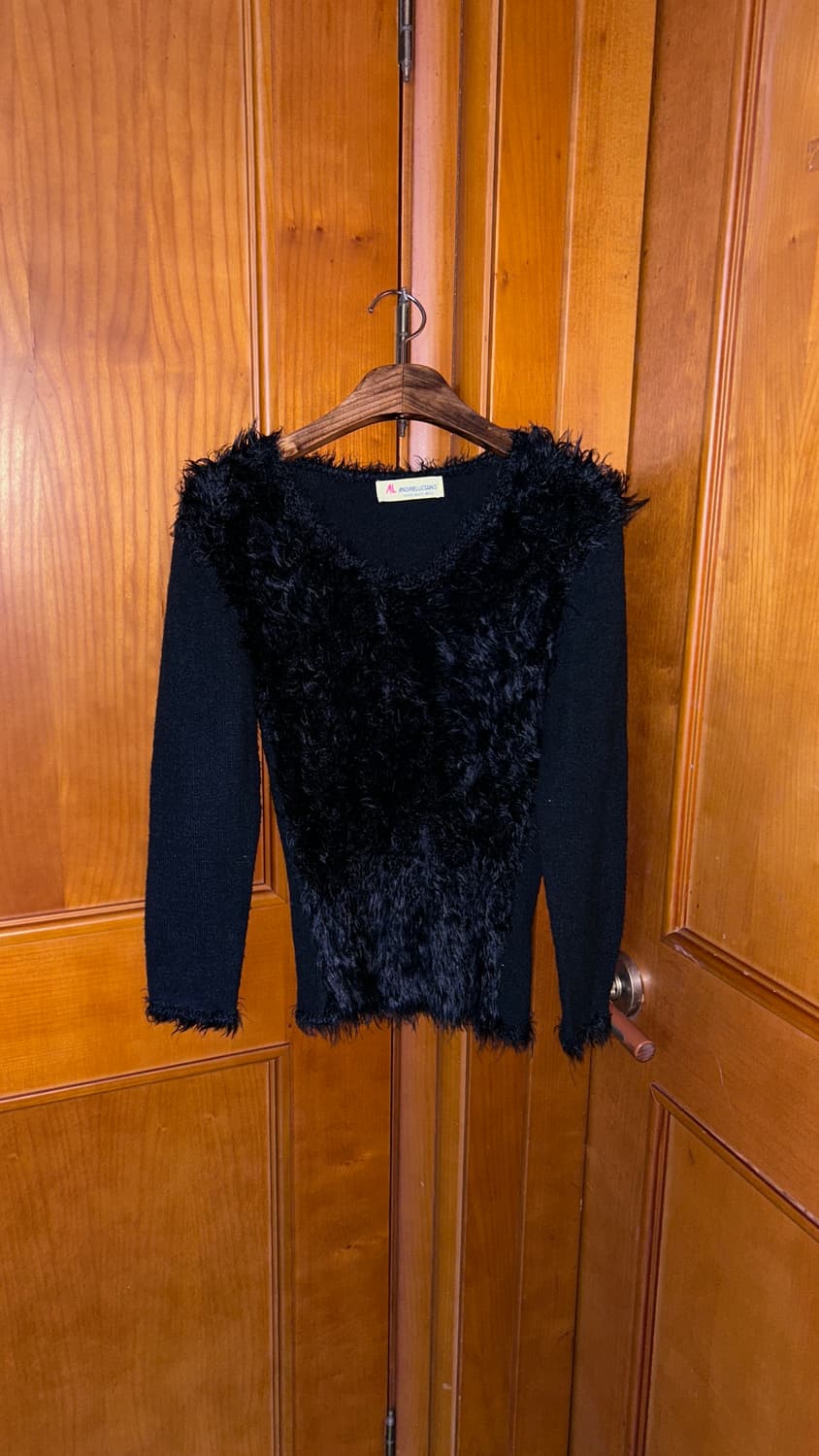 Rough Black Fur Knit 상품이미지5