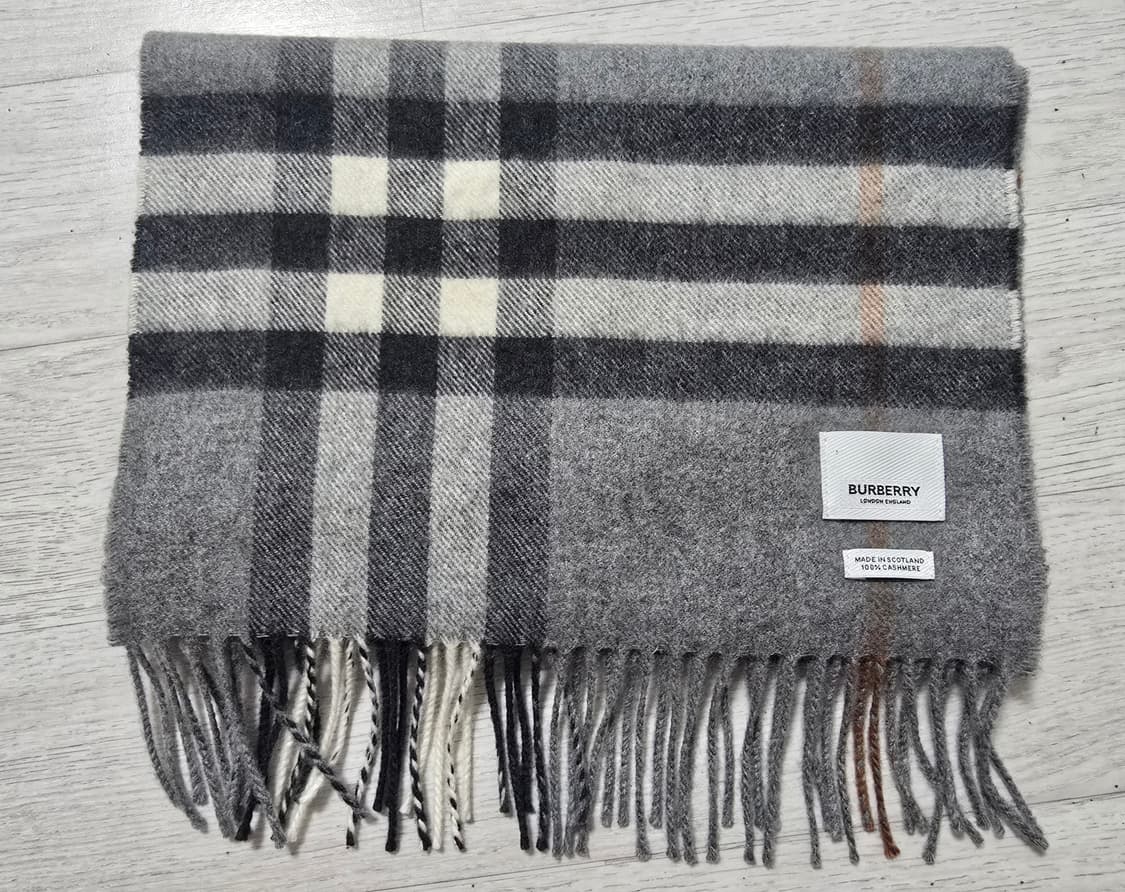 (정품) 버버리 캐시미어 체크 목도리 (명품 머플러 숄 스카프) 상품이미지2