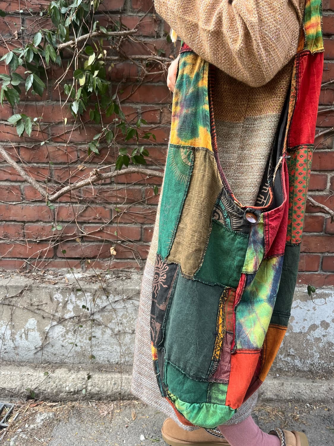 히피 에스닉 패치워크 크로스 백 상품이미지4