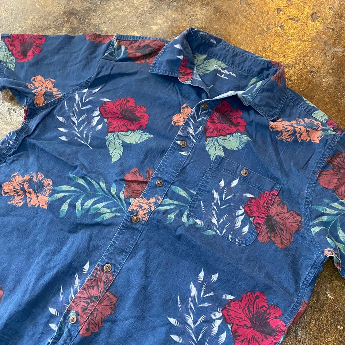 빈티지 꽃무늬 반팔 셔츠 상품이미지3