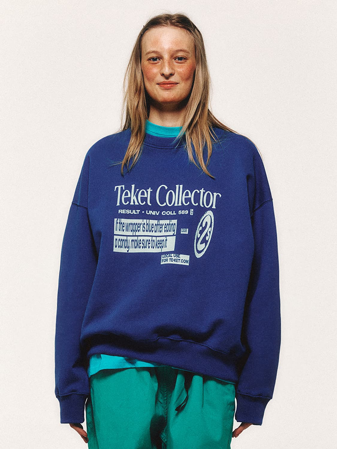 Teket 테켓 블루 맨투맨 상품이미지1