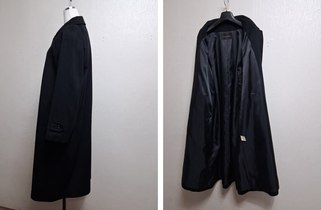 Laseine 100% 퓨어캐시미어롱코트 블랙 여성 77까지
 상품이미지4