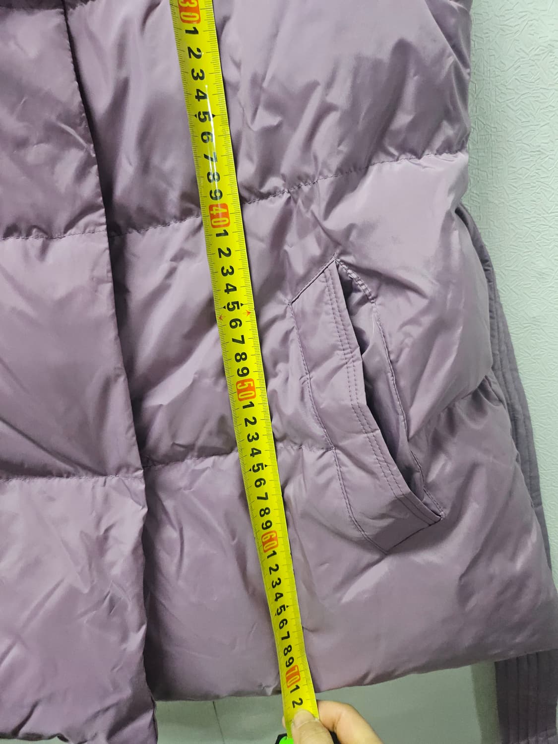 셀렙샵 벨티드 퍼플 패딩 조끼 88  새상품  미사용 상품이미지8