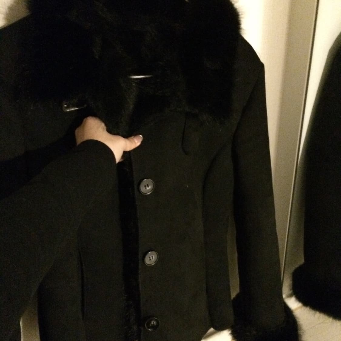 모디무드 라인 퍼 무스탕 상품이미지5